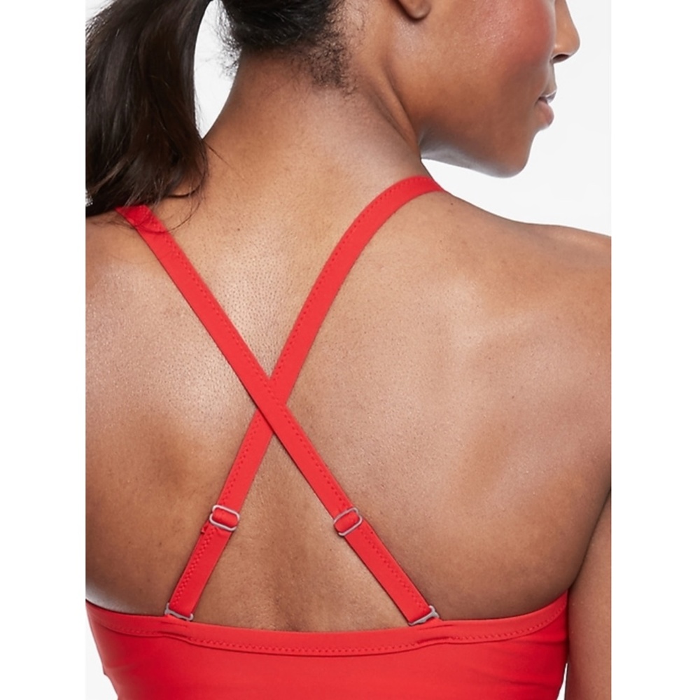 NWT Athleta Twist Up Tankini Top Radiant Red - Picture 4 of 4